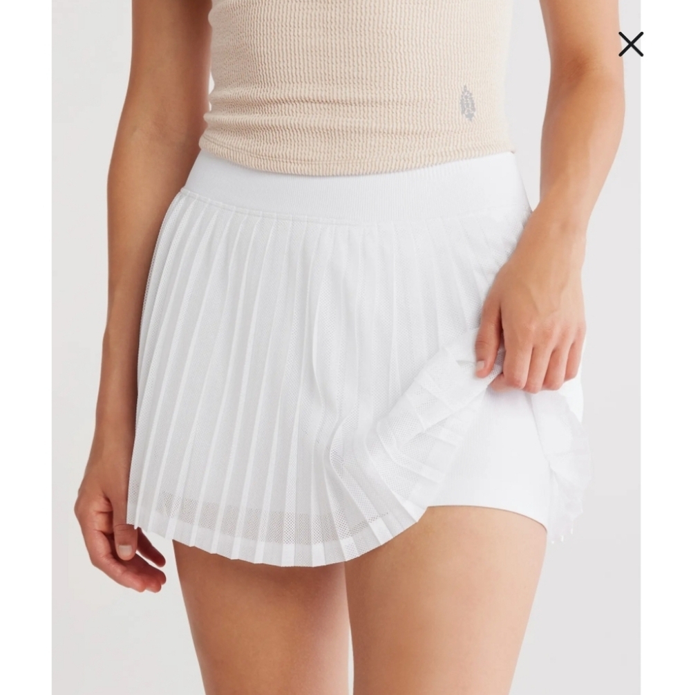 Free People Movement Rally Pleated Mini Skort